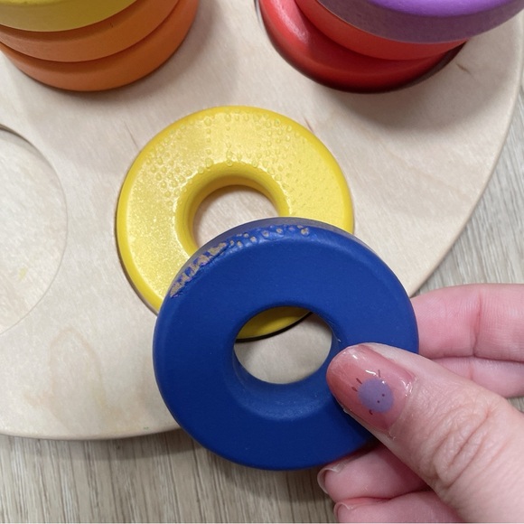 Lovevery Flexible Wooden Stacker stacking ring Toy - Picture 3 of 3